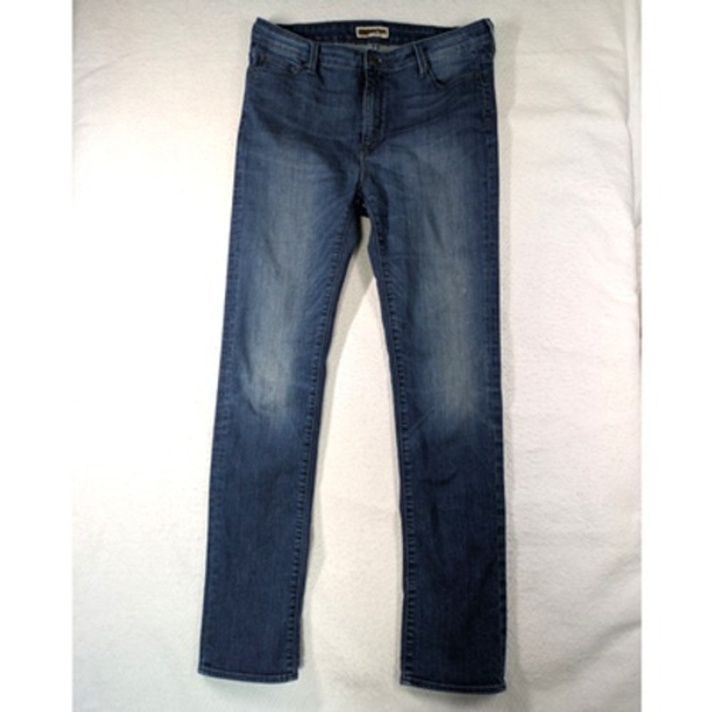 Indi Denim Skinny Jeans Womens 33 Blue Medium Wash Mid Rise Embroidered Pocket